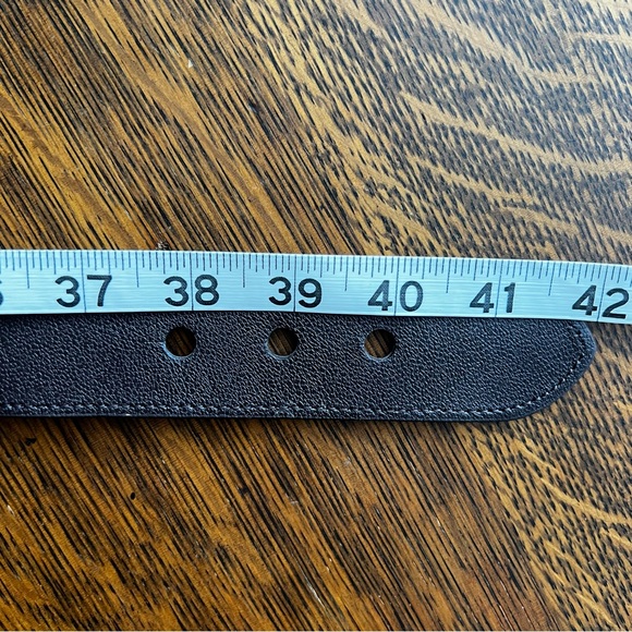 Talbots Jute Stretch Brown Leather Belt - Picture 7 of 8